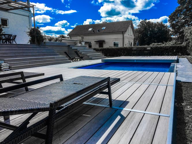 Hovedbilde Aqvisdeck Skyvbart terassedekke 5x10 meter