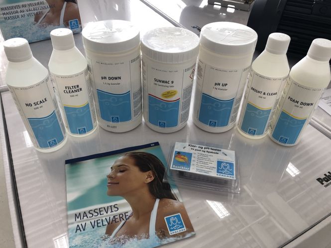 Hovedbilde Kjemikaliepakke massasjebad 500-1000ltr