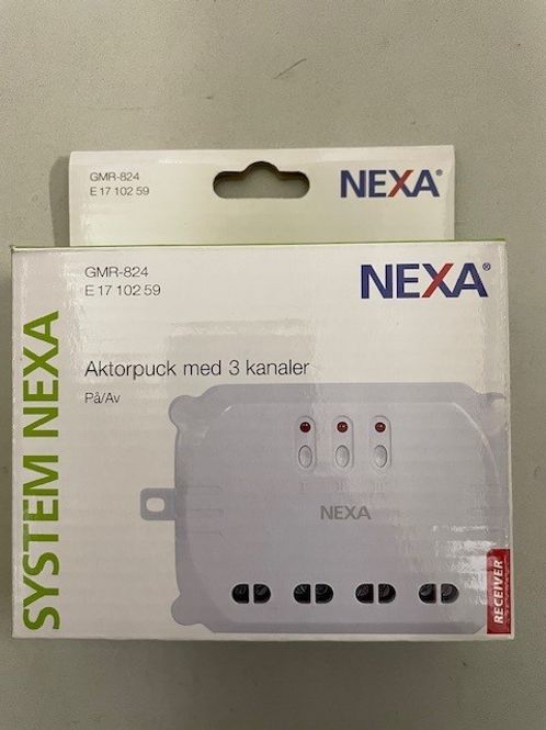 Hovedbilde Trådløs mottager av/på 3-kanaler 3500w Nexa