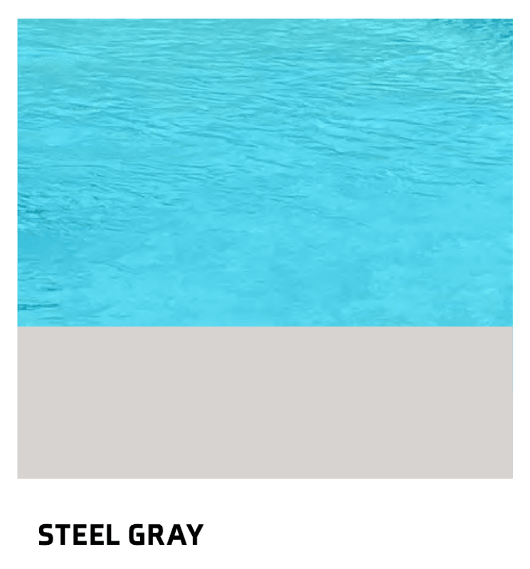 Antibes glassfiberbasseng med benk/beach-sone